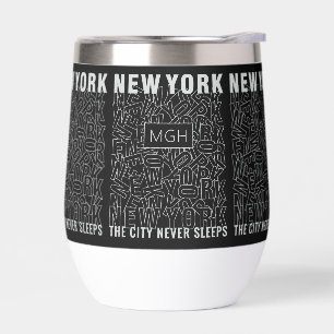 Monogramme personnalisé New York Typographie
