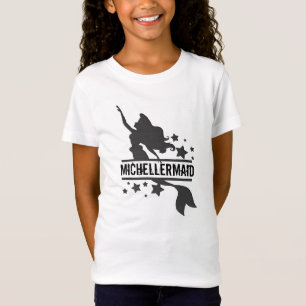 monogramme personnalisé nom sirène design t-shirt
