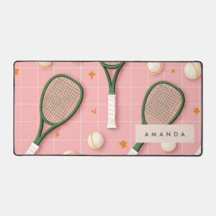 Monogramme Personnalisé Retro Tennis Racket Motif
