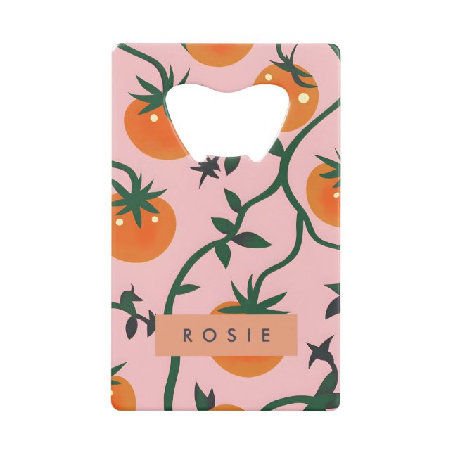 Monogramme Personnalisé Retro Tomato Vine Motif (Devant)