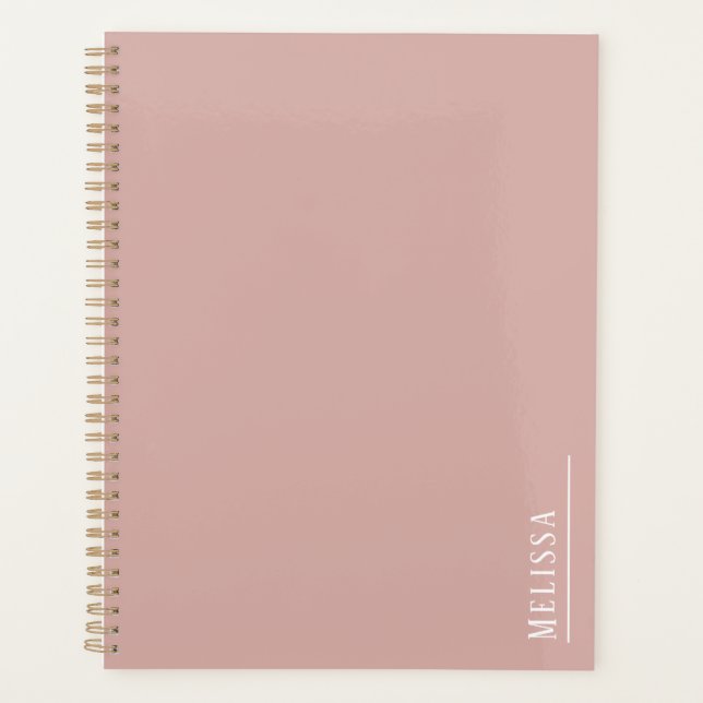monogramme personnalisé, rose vif moderne (Devant)