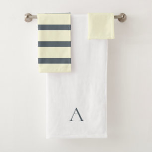 Monogramme personnalisé vert et jaune