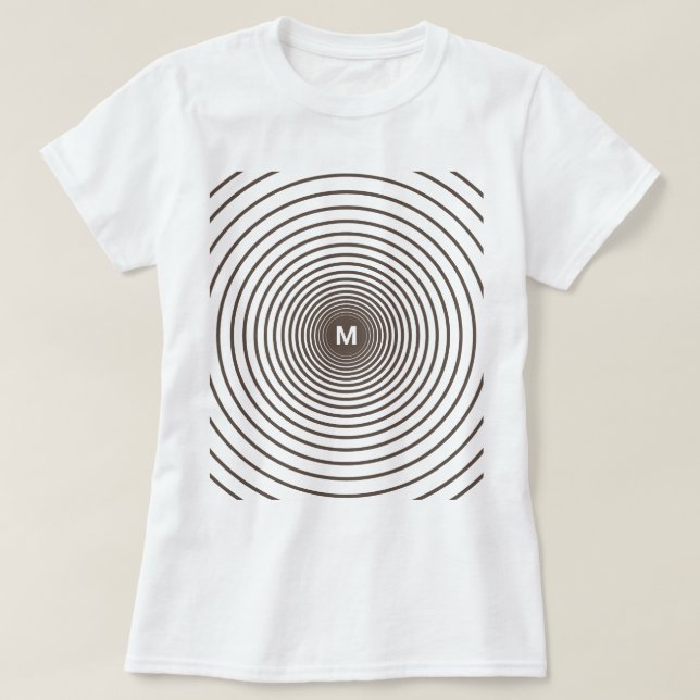 Monogramme personnalisé Votre T-shirt (Design devant)