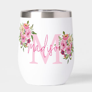 Monogramme | Personnalisez | Aquarelle | Floral