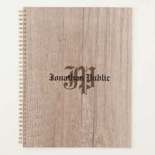 Monogramme Planche en bois Look Vieux Modèle de sc