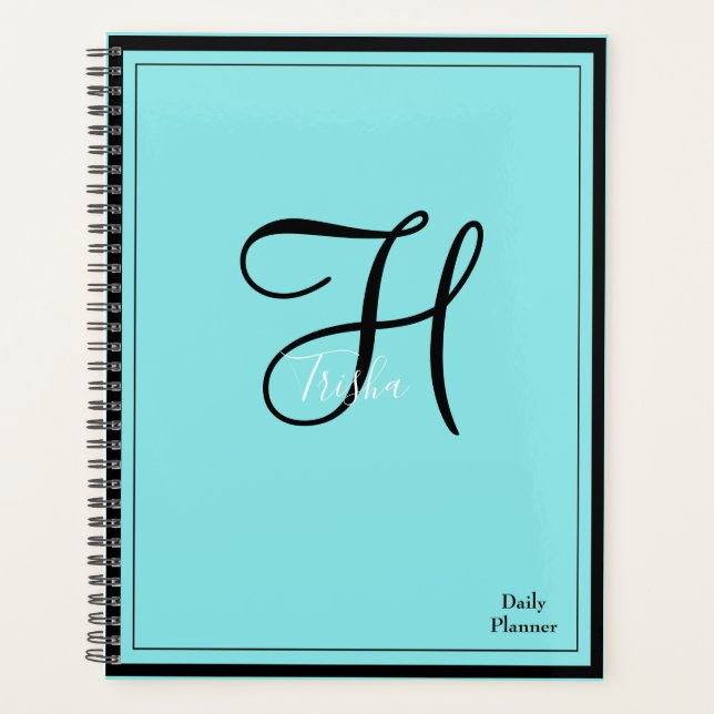Monogramme planificateur quotidien avec N'IMPORTE  (Devant)