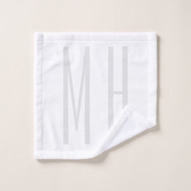 Monogramme professionnel moderne minimaliste simpl (Gant de toilette)