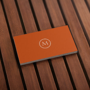 Monogramme Qr Code Carte de visite de cannelle