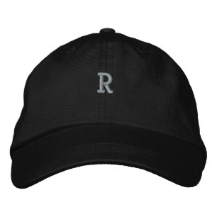 Monogramme "R" Initiale personnalisée Casquettes C