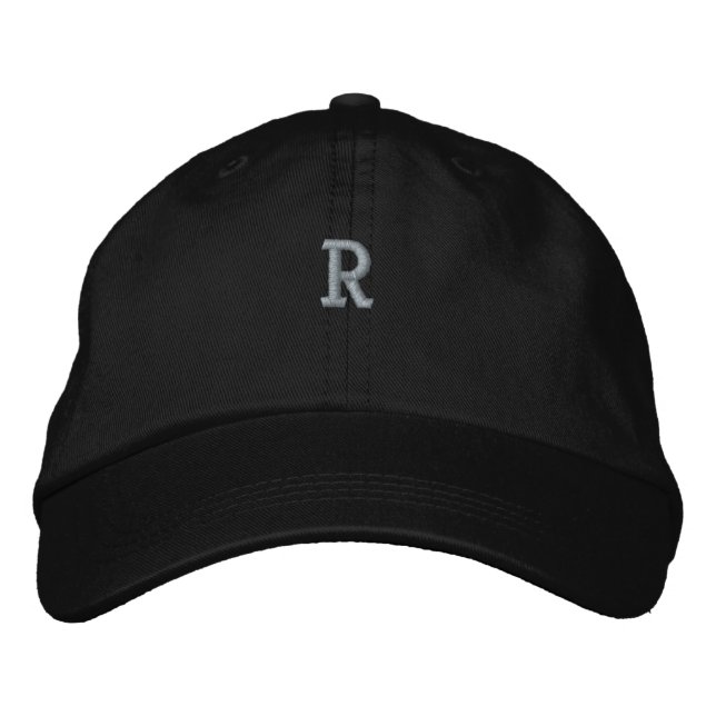 Monogramme "R" Initiale personnalisée Casquettes C (Devant)