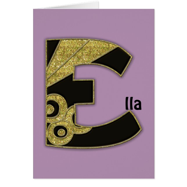 monogramme rétro - E (Devant)