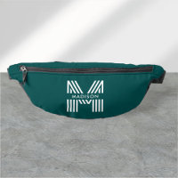 Monogramme Rétro Moderne Turquoise