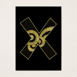 monogramme rétro - X