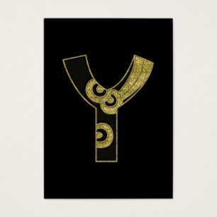 monogramme rétro - Y