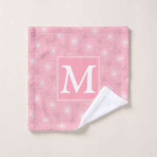 Monogramme rose cercles motif