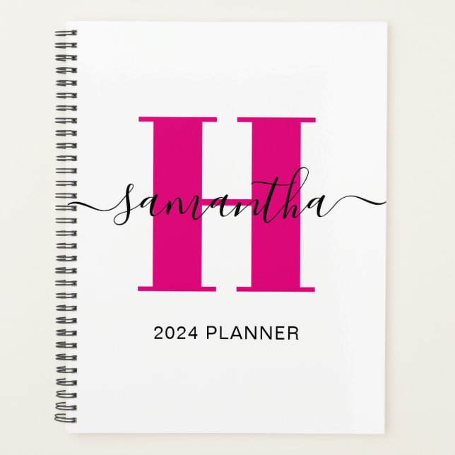 Monogramme rose chaud (Devant)