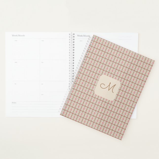 Monogramme rose et Brown (Devant avec enveloppe)