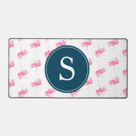 Monogramme rose Flamant rose mou