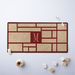 Monogramme rouge de style japonais simple