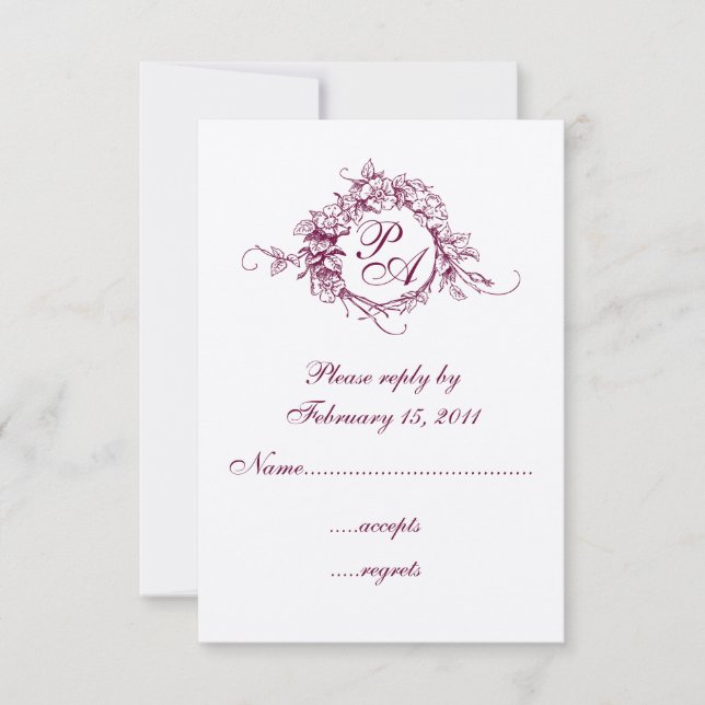 Monogramme RSVP (Devant)