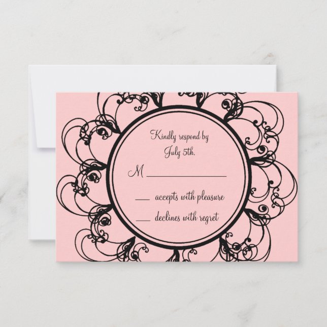 Monogramme RSVP (rose) (Devant)