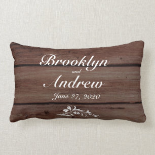 Monogramme Rustique Coussins Mariages