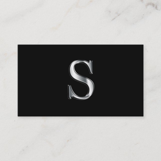 Monogramme S cartes de visite (Devant)