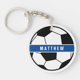 Monogramme simple de football noir et blanc