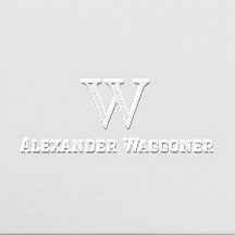 Monogramme simple grand initial unique avec nom