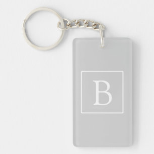 Monogramme simple gris clair