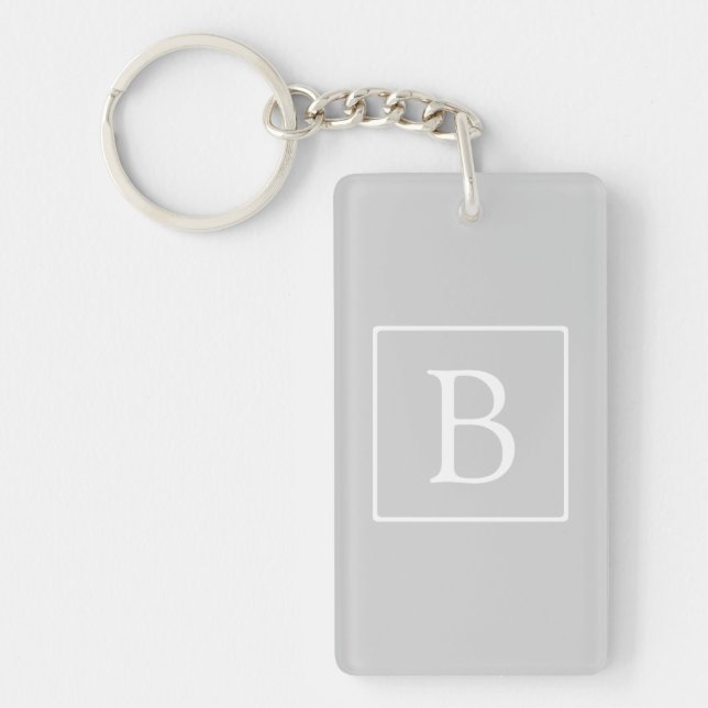 Monogramme simple gris clair (Devant)