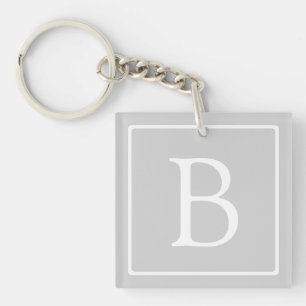 Monogramme simple gris clair