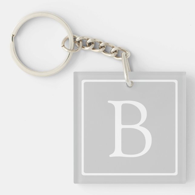 Monogramme simple gris clair (Devant)