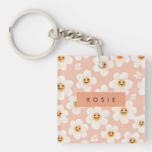 Monogramme Smile Personnalisé Daisy Motif Floral