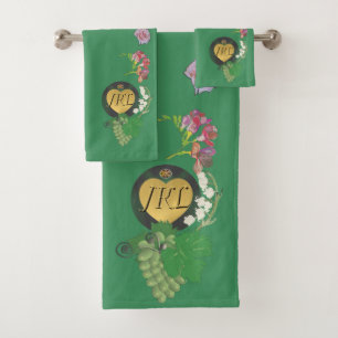 Monogramme Vert Fruit et Floral