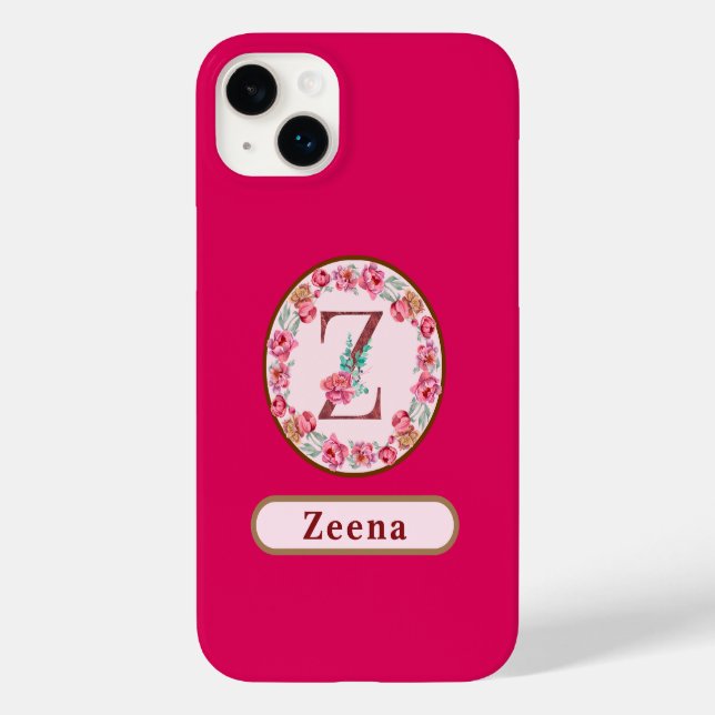 Monogramme Z Floral Coque-Mate coque iphone person (Verso)