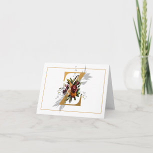Monogramme Z Or Monogramme Floral