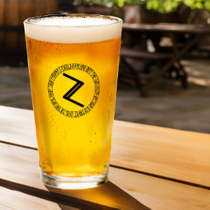 Monogramme Z - Style viking - Verre à pinte