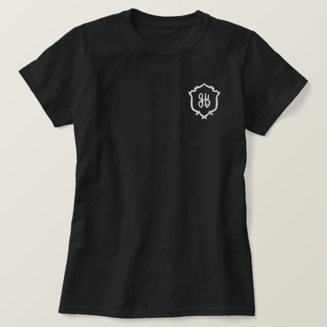 Monogrammed bridal party shirts matching (Design vorne)