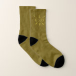 monogrammed love socken<br><div class="desc">This original gold monogrammed graphic design with awesome typography font lettering is perfect for people who love monogram initials about love. It also can be given as a birthday or Christmas gift to your best friend, relative, boyfriend, or girlfriend who also loves monogrammed of love! This design is also fitting...</div>