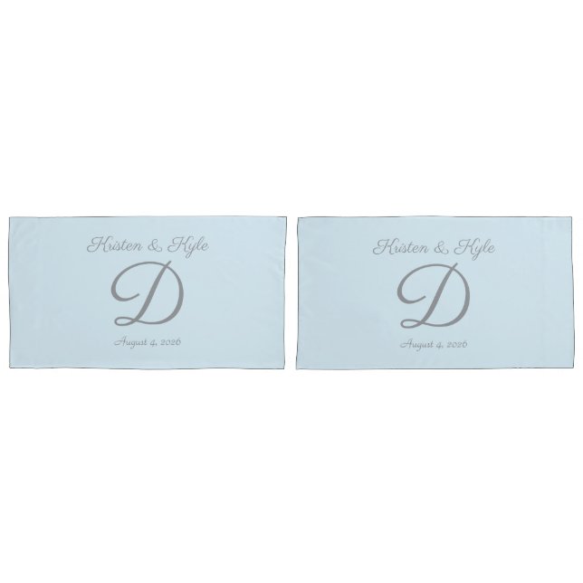 Monogrammed wedding gift  kissenbezug (Vorderseite-Set)