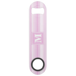 Monogrammes à rayures roses pour bébé