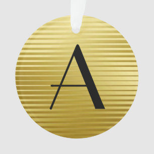 Monogrammes Art Déco Gold Satin