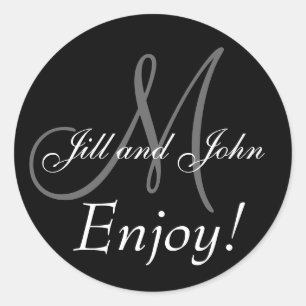 Monogrammes pour les Étiquettes de mariage favoris