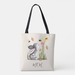 Monogrammhäschen-Taschentasche weg vom Weiß Tasche