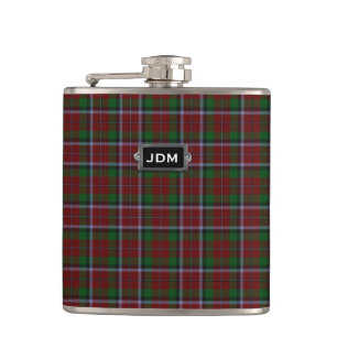 Monogrammierte Clan Montrose Tartan Karo Flasche Flachmann