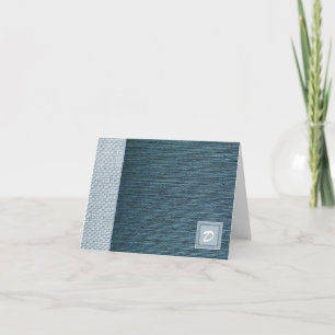 Monogrammierte Notizkarten im modernen Design Dankeskarte