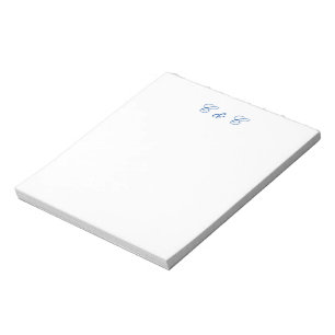 Monogrammierte Paare Notepad Notizblock