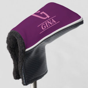 Monogrammierte Putterkopfabdeckung Golf Headcover