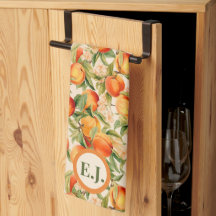 Monogrammierte Sommer-Pfirsiche, Pfirsich-Thema